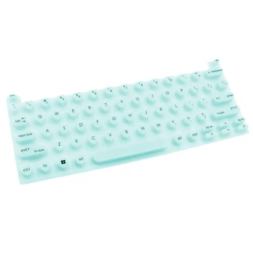 Raised Keyboard Cover for Long Nails, Heart Shaped Keyboard Protective Cover Nail Beauty Keyboard Compatible with HP EliteBook x360 G9 14" etc. (Green) - color: Green