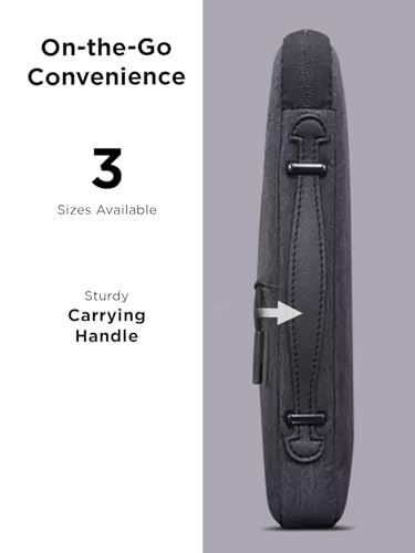 Lenovo Urban Laptop Sleeve 15.6 Inch for Laptop/ Notebook/Tablet Compatible with MacBook Air/Pro Water Resistant - Charcoal Grey - size: 15.6 inch