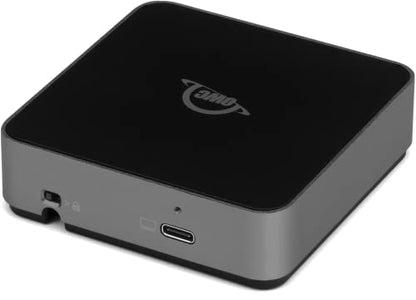 OWC Atlas Dual SD Card Reader with USB-C 10Gb/s | Simultaeously access two SDXC UHS-II cards at full speed - Built-in cable with storage - USB-C port for longer cable use - size: Dual SD