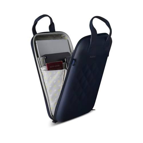 Rollink Laptop Case EVA Hard-Shell, Water-Resistant Computer or Table Bag with Shoulder Strap, Organized Travel Storage - color: Atlantic Blue Portrait