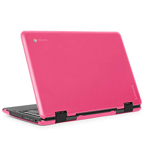 mCover Case Compatible for 2019~2021 11.6" Lenovo 300E 2nd Gen Chromebok & Windows 2-in-1 Laptop Computers ONLY (NOT Fitting Any Other Lenovo Models) - Pink - color: Pink