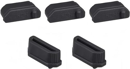 5Pcs Silicone HDMI Female Port Anti-dust Covers for Desktop Computers Laptops TV Projectors, Anti Dust Plugs Caps Covers Anti Dust Protector Black - size: HDMI