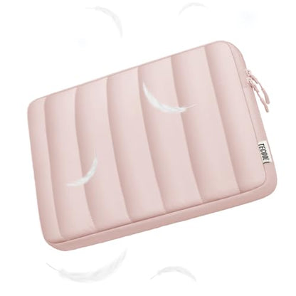 TECOOL Puffy Laptop Case 16 inch,Laptop Sleeve 16 inch for MacBook Pro 16 M5 M4 M3,16 Lenovo Thinkpad HP Acer Asus Dell Chromebook,Protective Waterproof 16 inch Sleeve Notebook with Small Case,Pink - color: Pink, size: 16 Inch