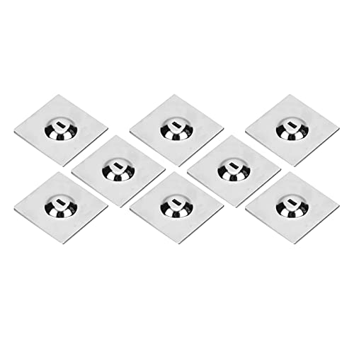 Laptop Cable Lock Hardware Security Cable Lock Anti Theft Combination Lock for iPad Tablet Laptop MacBook and All Other Notebooks and Tablets （8pcs Silver - color: Square silver 8pcs