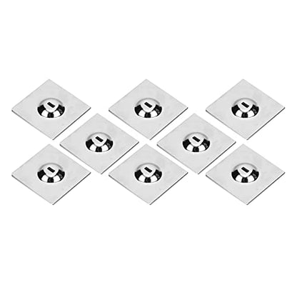 Laptop Cable Lock Hardware Security Cable Lock Anti Theft Combination Lock for iPad Tablet Laptop MacBook and All Other Notebooks and Tablets （8pcs Silver - color: Square silver 8pcs