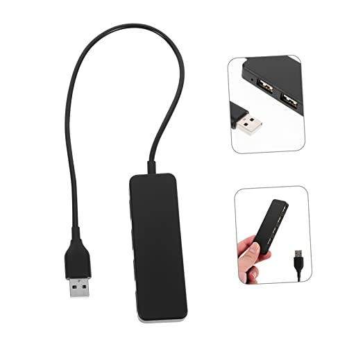 Angoily 4-Port USB 2.0 Hub Splitter Adapter for Laptops and Desktops Ultra-Thin Design High-Speed Data Transfer Compatible Multiple Devices