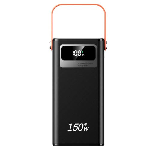 100000mah Power Bank, Fast Charging Portable Charger, with LED Light, with Built-in Cables, Rechargeable Portable Power Supply for Cell Phones, Random Color