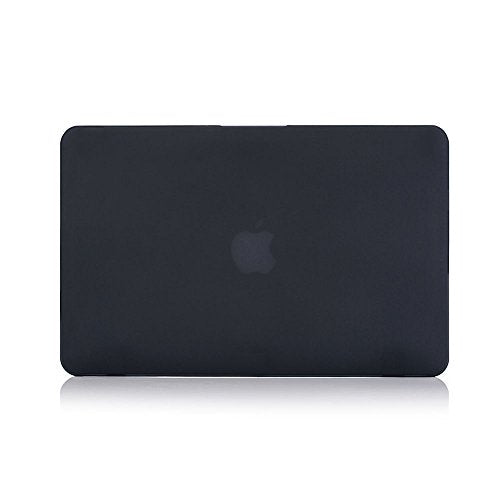 RUBAN Case for MacBook Air 13 Inch (Models: A1369 & A1466, Older Version 2010-2017 Release), Slim Snap On Hard Shell Protective Cover and Keyboard Cover, Black - color: Black