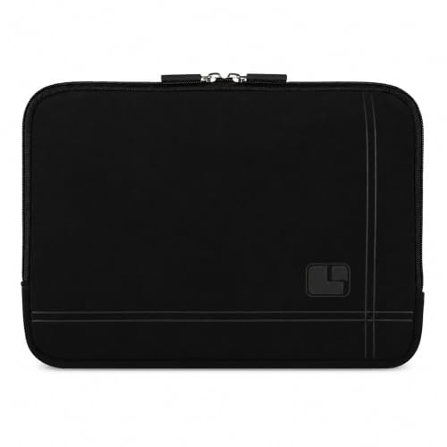 13 Inch Laptop Sleeve Neoprene Padded Case for Work and Commute - Black - color: Black