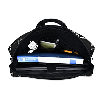 Laptop Bag 15.6 inch, Waterproof Laptop Case with Strap, Protective Laptop Carrying Case for Women&Men, Death Halloween Cats Gothic - color: Death Halloween Cats Gothic