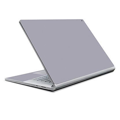 MightySkins Skin Compatible with Microsoft Surface Book 2 13" (2017) - Solid Gray | Protective, Durable, and Unique Vinyl Decal wrap Cover | Easy to Apply, Remove, and Change Styles | Made in The USA - color: Gray