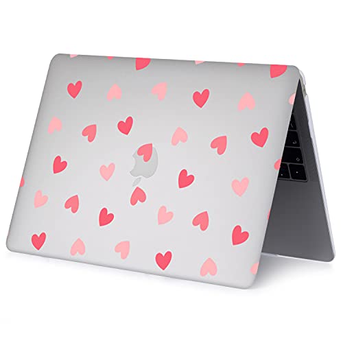 Protective Case Compatible with MacBook Pro 13 inch with CD-ROM Model: A1278(Old Version 2012/2011/2010/2009/2008), Plastic Hard Shell Case Cover & Keyboard Cover Skin - Heart - color: Heart, size: A1278(Pro 13 w/CD-ROM 2008-2012)