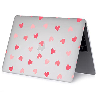 Protective Case Compatible with MacBook Pro 13 inch with CD-ROM Model: A1278(Old Version 2012/2011/2010/2009/2008), Plastic Hard Shell Case Cover & Keyboard Cover Skin - Heart - color: Heart, size: A1278(Pro 13 w/CD-ROM 2008-2012)