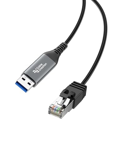 CableCreation USB to Ethernet Cable 6.6FT, USB to RJ45 Internet LAN Cable | Network Cord, Gigabit Directly Connected, Compatible with Laptop, Desktop PC, Switch and More - size: 6.6FT, style: USB A to Ethernet