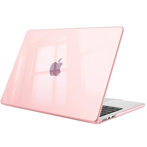 Fintie Case for MacBook Air 13 inch A3449/A3240/A3113/A2681 2022-2026 | M2/M3/M4/M5, Snap On Hard Shell, Full Port Access, Easy On/Off, Lightweight, Crystal Pink - color: Checkered