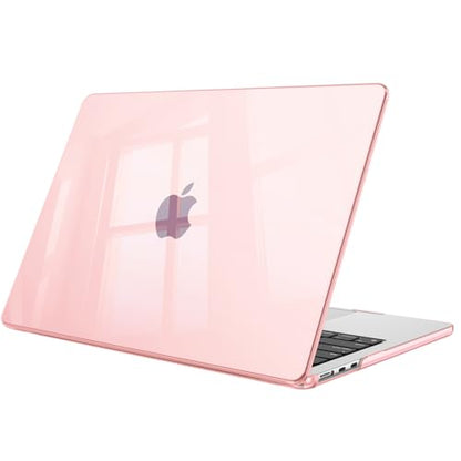 Fintie Case for MacBook Air 13 inch A3449/A3240/A3113/A2681 2022-2026 | M2/M3/M4/M5, Snap On Hard Shell, Full Port Access, Easy On/Off, Lightweight, Crystal Pink - color: Checkered