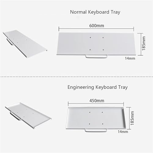 Monitor Stand Wall Mount Workstation, Sit Stand Dual Monitor Mount for 15''-27'' Screens, Adjustable Wall Mount Dual Monitor Arm with Foldable Keyboard Tray Monitor Stand Desk arm(600mm) - size: 600mm