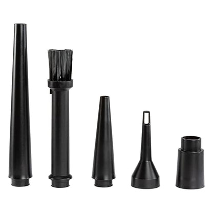 Digital Innovations CleanDr Electric Air Duster | 3-speed power, LED light, multi-nozzle kit, removes dust from PC keyboard electronics, ideal for computer cleaning use