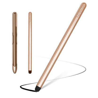 Stylus Pens with Pen Slot for Touch Screens, High Precision Capacitive Universal Stylus for iPad iPhone Tablets Samsung Galaxy All Touch Screen Devices (Golden-Long) - color: Golden-Long