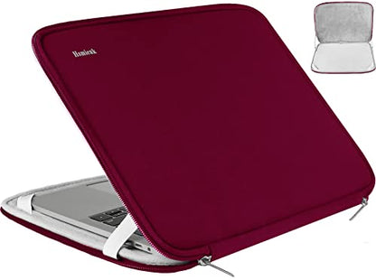 Laptop Case 15.6 Inch, Durable Shockproof Protective Cover Flip Case Briefcase Carrying Bag Compatible with 15.6" HP, ASUS, Lenovo, Acer, Notebook, Computer, Ultrabook, Chromebook, Red - color: Red, size: 15.6 Inch