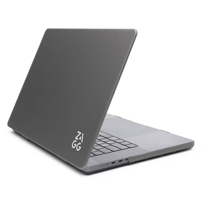 ZAGG MacBook Protection MacBook Pro 13" Case - Fits M1, M2, 2020 Intel (2 & 4 Ports) Models, Frosted Finish, Two-Piece Hard Shell Snap-on, Durable, Lightweight, Scratch-Resistant, Smokey Black - color: Smokey Black, size: MacBook Pro 13" M2/M1/2020 Intel