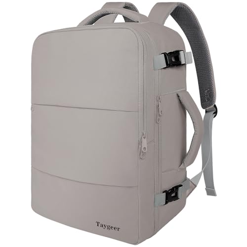 Taygeer Laptop Backpack Purse for Women, Backpack for College Essentials | Travel Bag Airline Approved with 15.6inch Laptop Compartment, CarryOn Work Bag for Nursing Doctor Business Travel, Brown - color: Darkbrown, size: Large