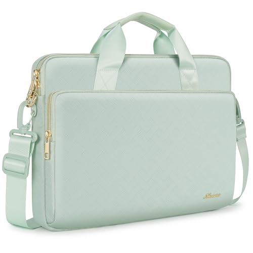 KIZUNA Laptop Sleeve Case 13 Inch Computer Shoulder Bag for 13.6" MacBook Air M2/MacBook Pro 14 M3 M2 M1 MAX/14 Lenovo ThinkPad X1 Carbon/IdeaPad Flex 5 Gen 8/IdeaPad Flex 5i/Yoga 9i Dell, Green - color: Green, size: 13-13.3 Inch