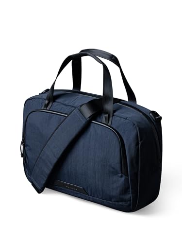 ALPAKA Bravo Brief Laptop Briefcase Business Shoulder Bag | Fits 16-inch Laptop, Detachable Shoulder Strap, For Men and Women Work Travel, Weatherproof Fabric Axoflux 400D - color: Moonlight Blue