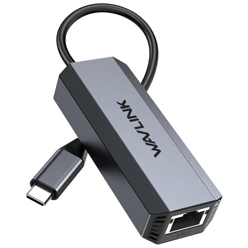 USB C to Ethernet Adapter 5G, WAVLINK 5G Ethernet Adapter for Laptop, Compatible with Type C Device to Network for MacBook, XPS, iPad Pro-USB3.1 Gen 2 Required | Aluminum Case, lightweight, Compatible with Laptop, MacBook, XPS, iPad Pro, CAT6 cable & USB3