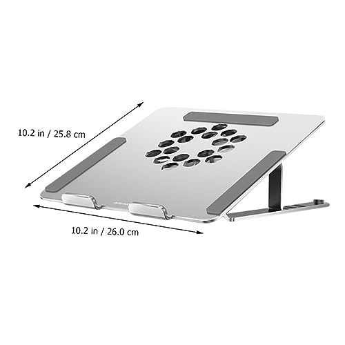 NUOBESTY Adjustable Laptop Cooler with RGB Height Angle Adjustable Cooling Pad for Improved Ventilation Compatible with All Laptops