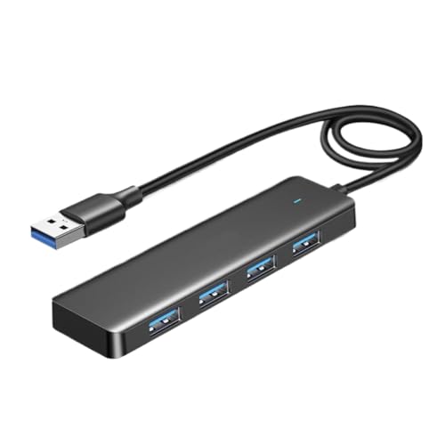 4 Port USB 3.0 Slim Hub Compatible with Pro Air Laptop Desktop PC PS5 (100cm) - color: 100cm