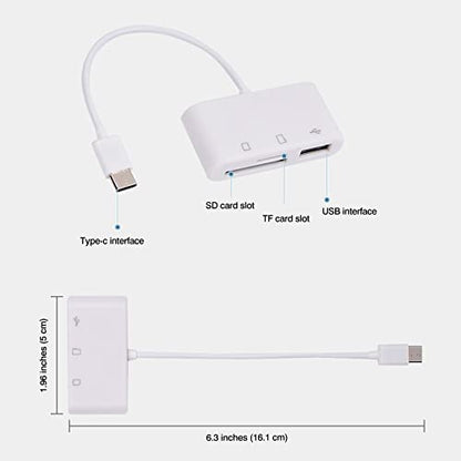 [2 Pack] SD Card Reader for Android, Micro SD Card to USB Adapter, USB C SD Card Reader for Camera Memory Card Reader, Wansurs SD Card Reader for PC Phone Pads