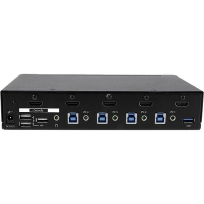 StarTech 4-Port HDMI KVM Switch, Full 1080p, USB 3.0 Hub, 3.5mm Audio, TAA | High definition video, Share peripherals, Separate 3.5mm auxiliary audio support, No drivers required, Plug-and-play - size: 4 Port | 1 Monitor, style: USB 3.0 | 1080p