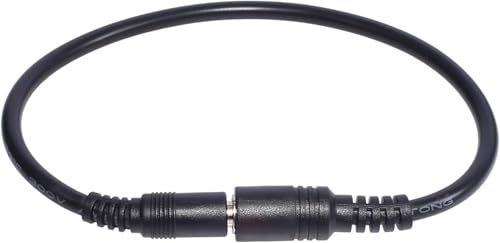 Black DC6.5x4.4mm Extended Line Power Cable 6.5x4.4mm for Notebook Short Extension Cord 18AWG 120W DC6044 Power Supply Cord Power Cords Cables (30cm)