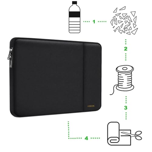 Hseok Laptop Case 13 Inch Sleeve Compatible with MacBook Neo 13, MacBook Air Pro 13 M5/M4/M3/M2/M1, iPad Pro Air 12.9" 13", XPS 13, Protective Computer Bag with Side Pocket & Dual Zippers,B01K01 - color: B01K01, size: 13"