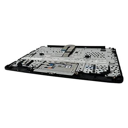 Laptop Palmrest Upper Case with US Keyboard Touchpad Assembly Replacement for HP Chromebook 11 G8 EE G8 EE Touch TPN-Q232 L90338-001 L90339-001 Top Cover Gray - color: Upper Case Assembly L90339-001