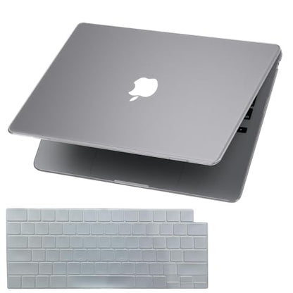 Case for MacBook Air 13 inch 2026 M5, 2022-2025 M4/M3/M2 | Matte Clear Plastic Hardshell & Keyboard Cover for Mac Air 13.6 inch Case A3449 A3240 A3113 A2681, Frosted Clear - color: 01 Frosted Clear