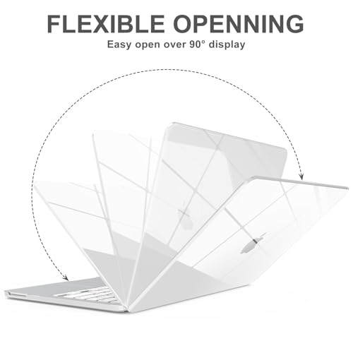 AKIT Compatible with MacBook Neo Case 13 inch 2026 Release, [Ultra-Thin] Plastic Hard Shell Laptop Case+Screen Protector+Keyboard Cover for MacBook Neo 13 inch A3404, Crystal Clear - color: Crystal Clear