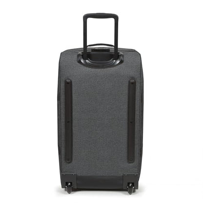 Eastpak Tranverz M – 78L Large Wheeled Luggage with Dual Compartments, TSA Lock, Compression Straps & Smooth-Wheeling System, Black Denim - color: Black Denim, size: 78 Liter Checked Bag