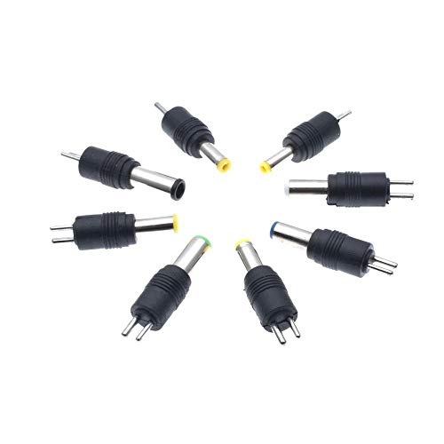 8PCS/Set Universal AC DC Power Adapter 2pin Plug Charger Tips for Sony for Lenovo PC Notebook Laptop