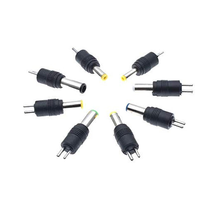 8PCS/Set Universal AC DC Power Adapter 2pin Plug Charger Tips for Sony for Lenovo PC Notebook Laptop