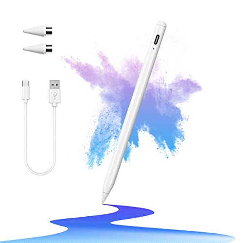 EFAITHFIX Stylus Pen for Touch Screens with Magnetic Design Rechargeable Universal Active Stylus Pen Compatible with iOS/Android/Tablet/Phones/iPad pro/Mini/Air Digital Pencil for Writing and Drawing - color: Stylus Pen for Android White