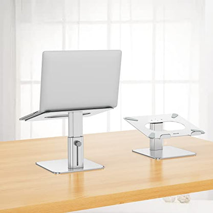 BESIGN LSX6N Laptop Stand, Ergonomic Adjustable Notebook Riser, Computer Holder, Laptop Mount Compatible with 10-15.6" Laptops, Silver - color: Silver