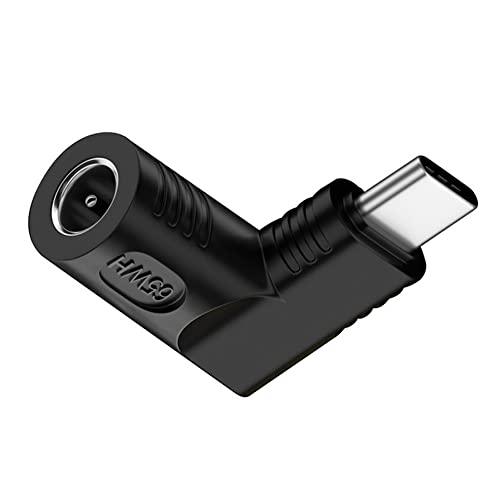 DC Jack 5.5x1.7mm Input to USB-C Type-C Angled 90 Degree Power Plug Charge Adapter for Laptop Phone - style: 5.5x1.7mm