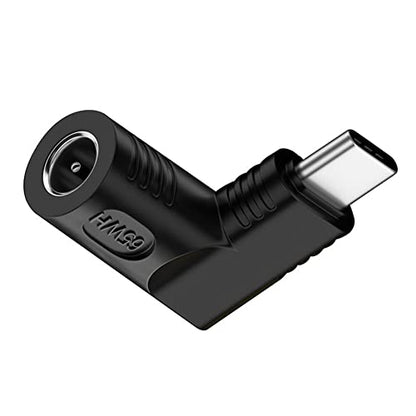 DC Jack 5.5x1.7mm Input to USB-C Type-C Angled 90 Degree Power Plug Charge Adapter for Laptop Phone - style: 5.5x1.7mm
