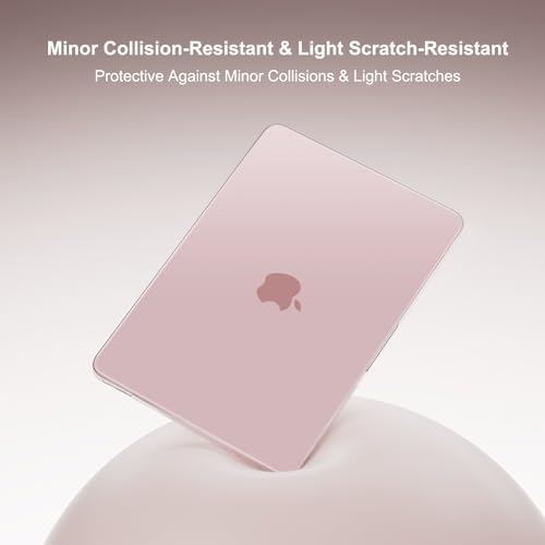 MOSISO Compatible with MacBook Neo Case 13 inch 2026 A3404 A18 Pro Chip | 4 in 1 Kit Precision Fit Crack & Scratch Resistant Protective Hard Shell Case Cover, Blush - color: Blush
