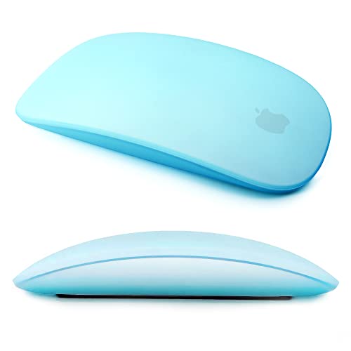 Magic Mouse Silicone Case Cover for Apple Magic Mouse 1 & 2, Blue | Soft ultra-thin silicone skin, dust-resistant, shock-absorbing, anti-scratch, easy to install - color: 2-blue