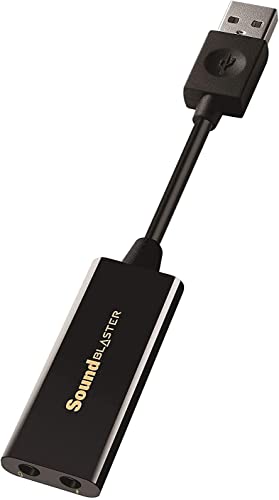 Creative Lab Creative Labs Sound Blaster Play! 3 SB1730 External USB Audio Adapter for Windows and Mac (Renewed)
