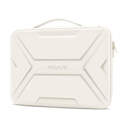 MOSISO Laptop Case 15.6 inch, 15-16 inch Laptop Sleeve, Sand | Compatible with MacBook Pro 16 / Air 15,HP Acer Dell Lenovo ASUS,Artistic Geometric EVA Carrying Case Hard Shell with Handle - color: Sand, size: 15.6 inch