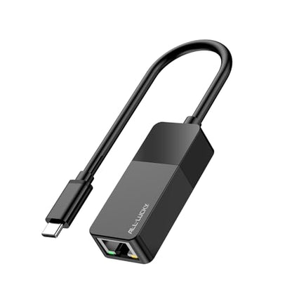 ALL-LUCKY USB C to Ethernet Adapter, 1000Mbps Gigabit RJ45 LAN Network Adapter, Compatible with iPhone 15/16/17, iPad USB-C, MacBook/Pro/Air, Laptop, Windows 11/10/8/7, Mac OS, Plug and Play - size: USB C to Ethernet Adapter